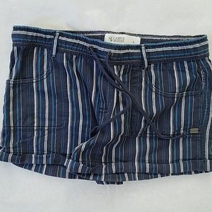 Carve designs blue striped drawstring shorts